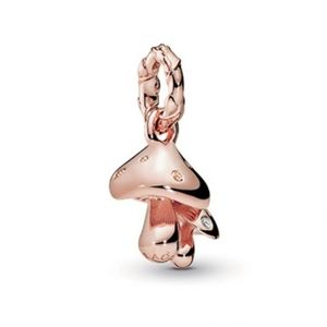Pandora Rose Sparkling Mushroom Dangle Charm